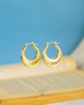 gold Croissant earrings