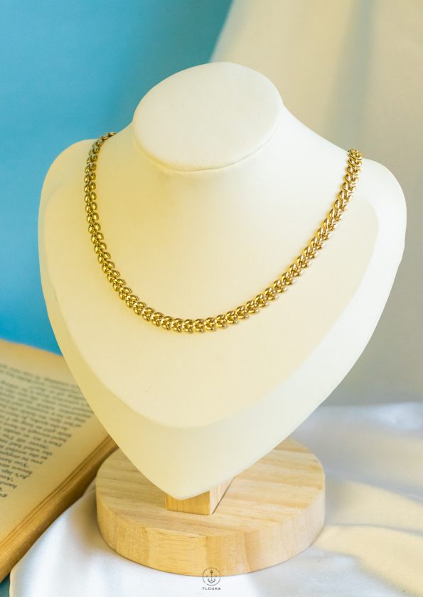 gold tiny loaf necklace