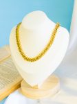 7mm gold gormet necklace