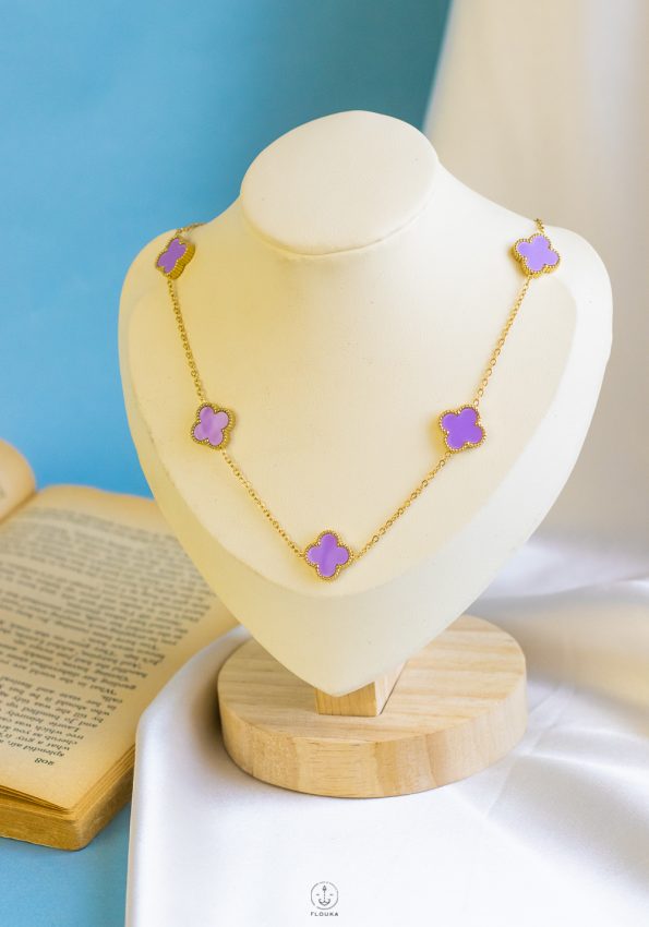 lavander vancleef necklace