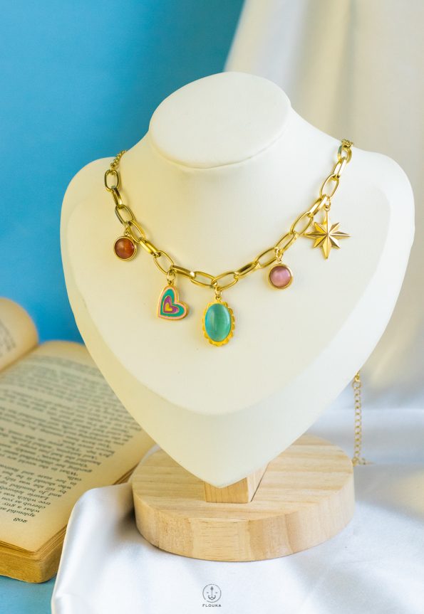 Summer gemstone necklace