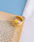 dome gold ring