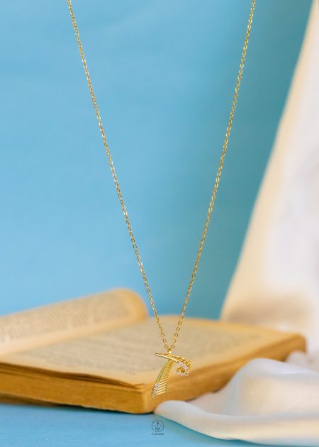 3d letter T necklace