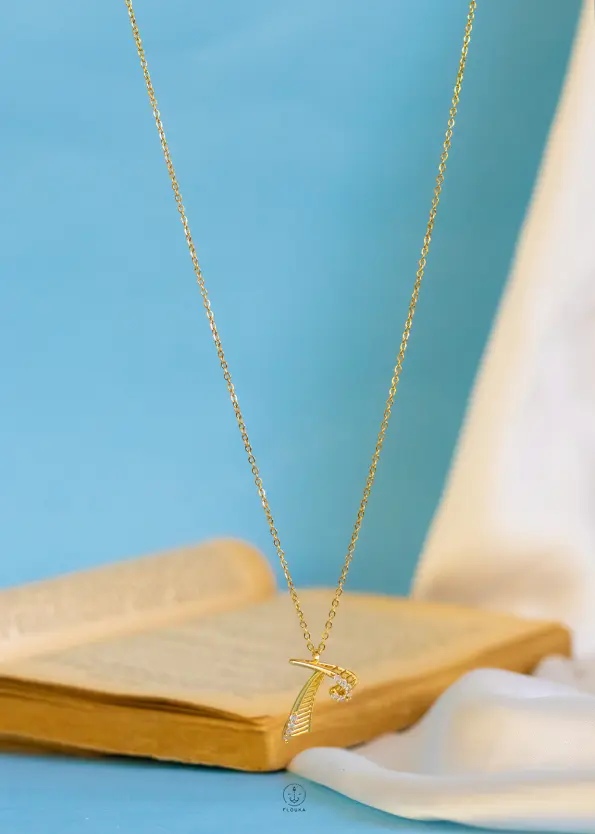3d letter T necklace