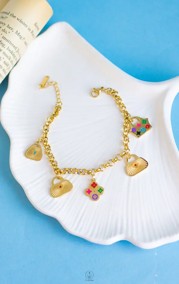 gold lv vancleef bracelet