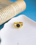 double layer black sun ring