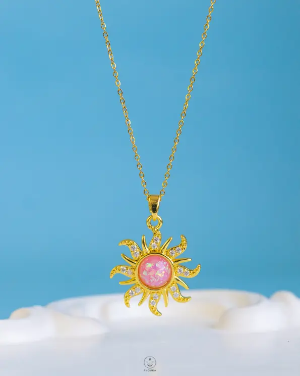 big semon Rapunzel gold necklace