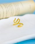 free size gold snake ring