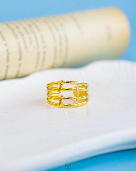 gold free size ring