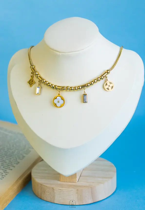lv gold necklace