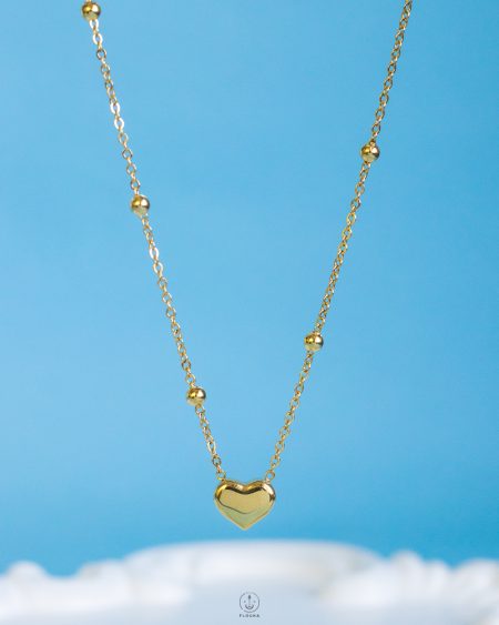 gold heart necklace