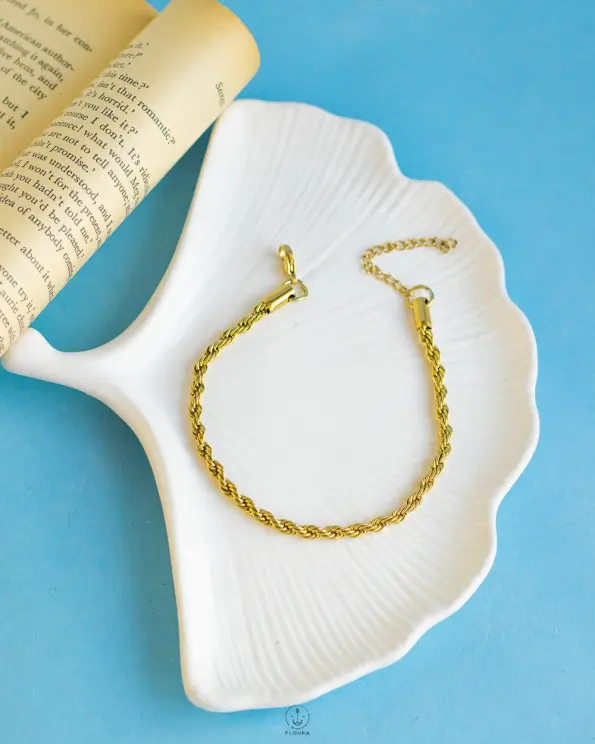 wide rope anklet