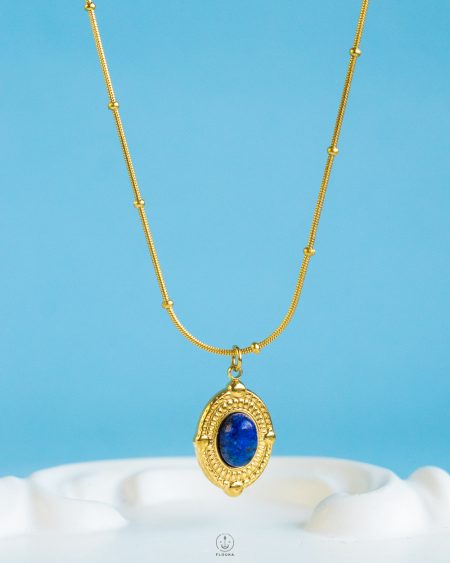 lapis lazuli stone necklace