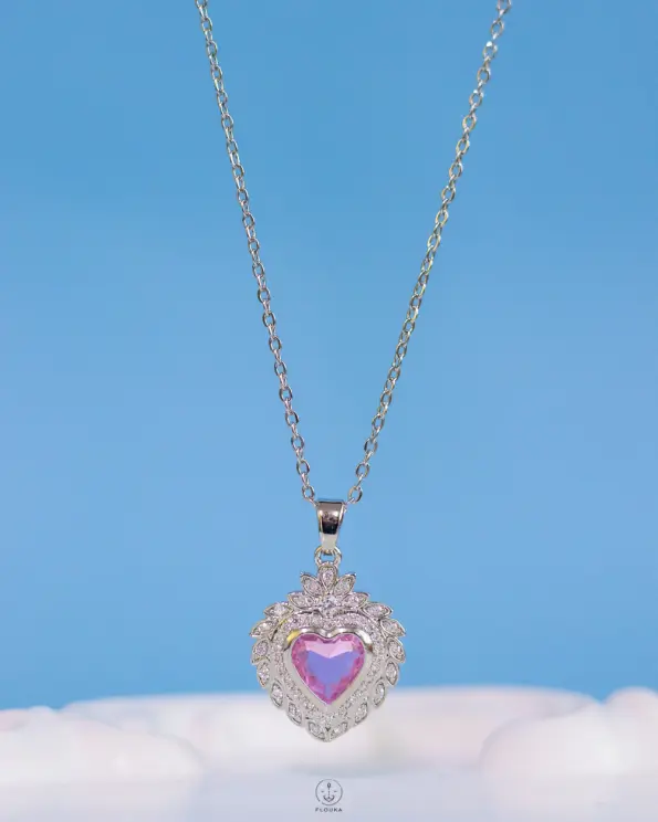 purple heart necklace