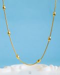 gold balls necklace