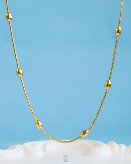 gold balls necklace