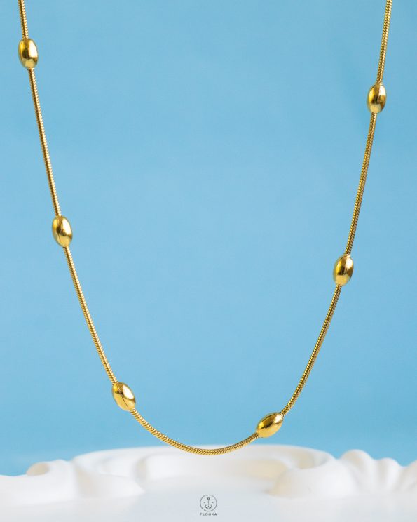 gold balls necklace