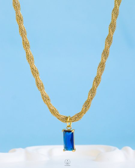 blue stone necklace