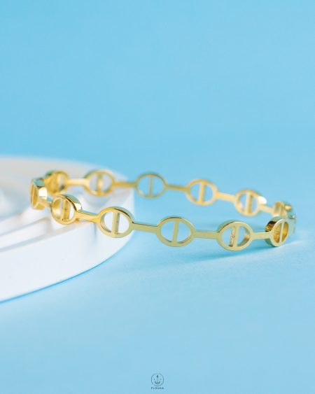 gold circles bracelet