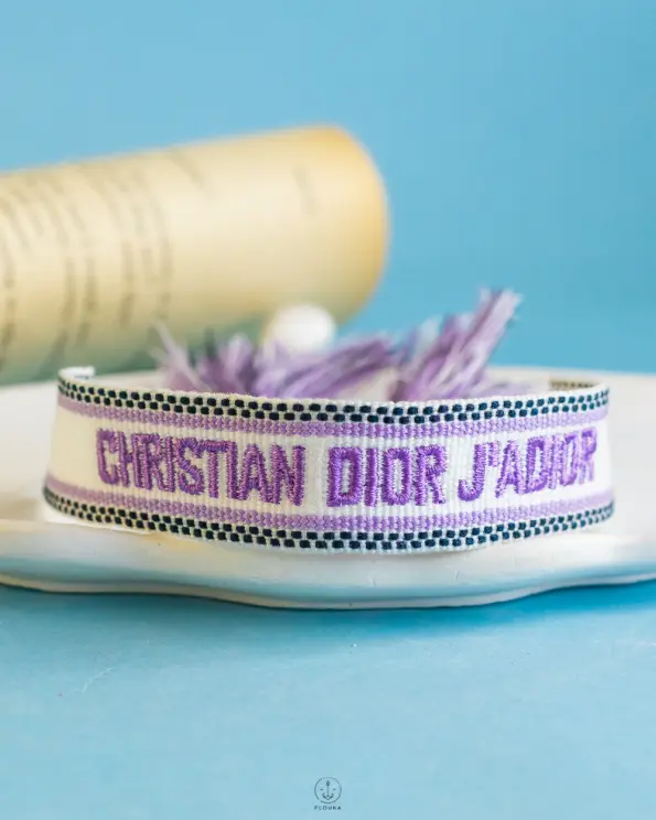 purple dior free size bangle