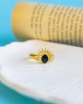 half sun shine gold ring