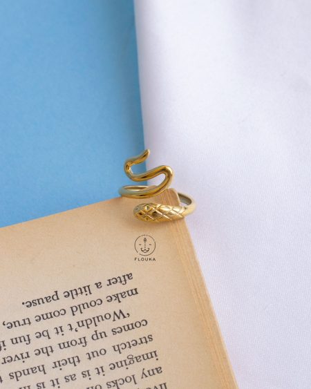 gold snake ring