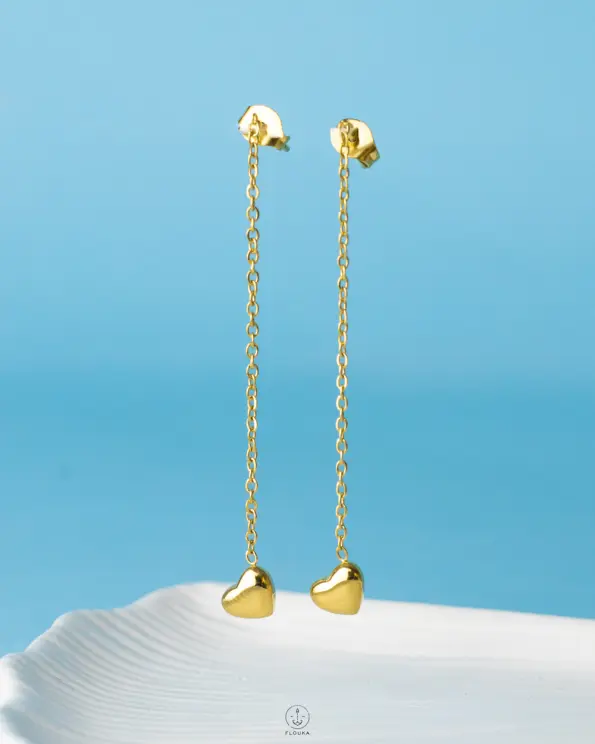 tiny heart earrings