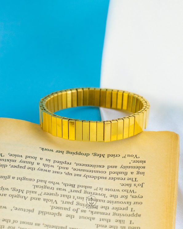 gold tape bracelet