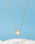 white vancleef necklace