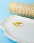 trendy heart ring