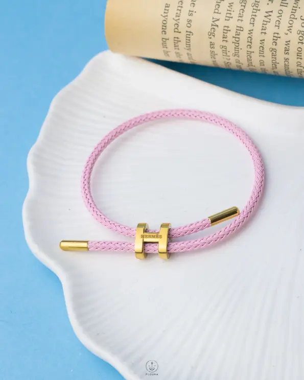 washed pink hermes bangle