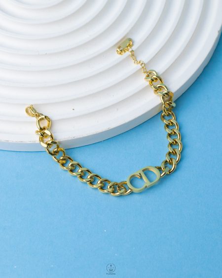 7mm CD gold bracelet