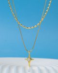 double layer star necklace