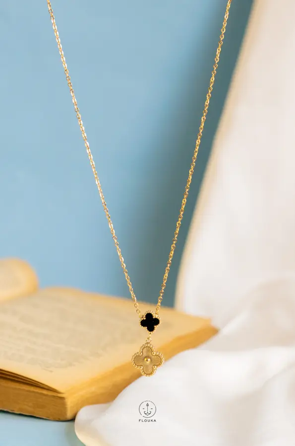 gold vancleef necklace