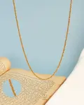 gold electric necklace