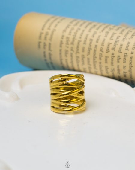 eight layer gold ring