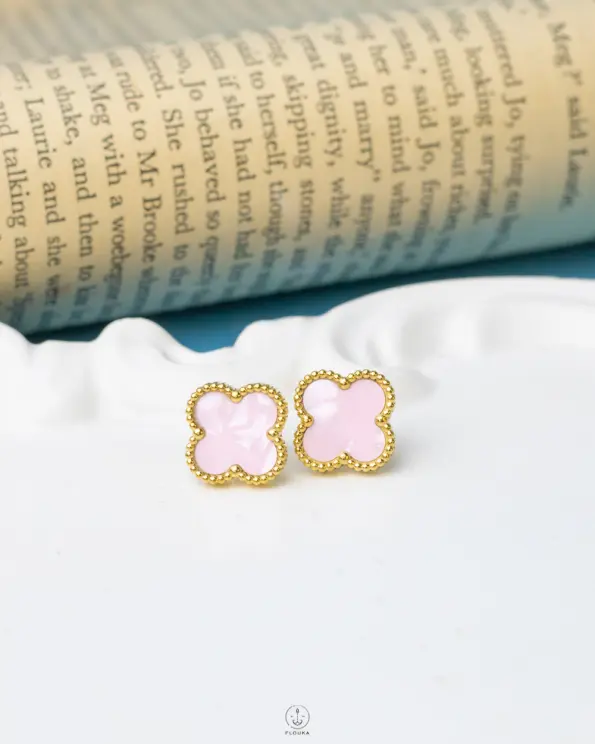 pink vancleef erraings