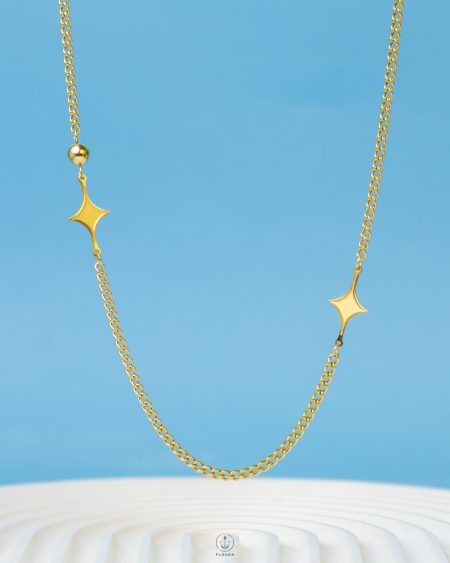 star gold necklace