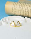 Natural Seashell Heart Earrings