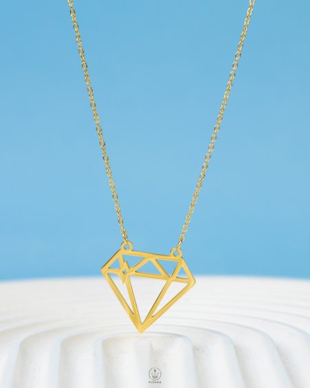 daimond shape necklace