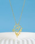 gold mare necklace