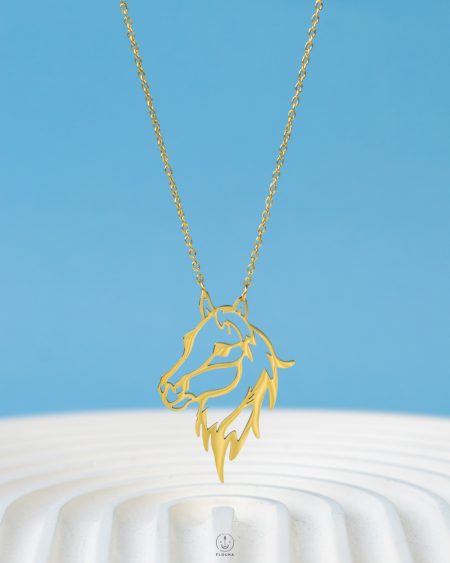 gold mare necklace