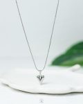 silver kind heart necklace