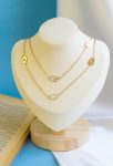 double layer gold necklace