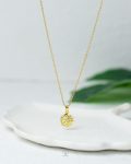 sun shine gold necklace