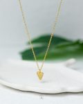 straus heart gold necklace