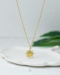 basic sun shine gold necklace