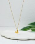 heart straus gold necklace