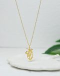 gold heart necklace