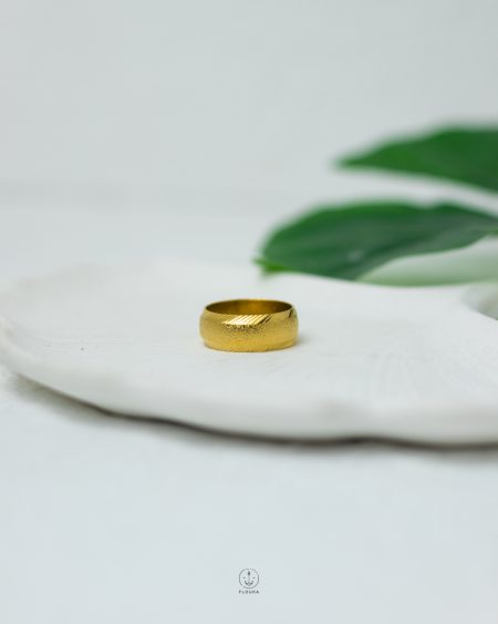 8mm Ftafet sokar gold ring